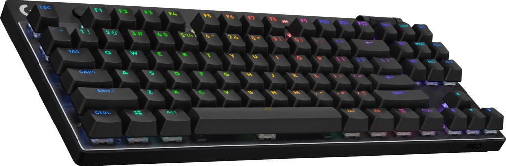 Купить Logitech G PRO X TKL - Tastatur - Hintergrundbeleuchtung - Bluetooth, 2.4 GHz - AZERTY - Französisch - Tastenschalter: Tactile - Schwarz (920-012131) в магазине wardena.ru