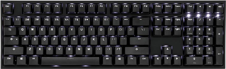Купить Ducky One 2 Backlit PBT Gaming Tastatur, MX-Red, weiße LED - schwarz (DKON1808S-RDEPDAZW1) в магазине wardena.ru