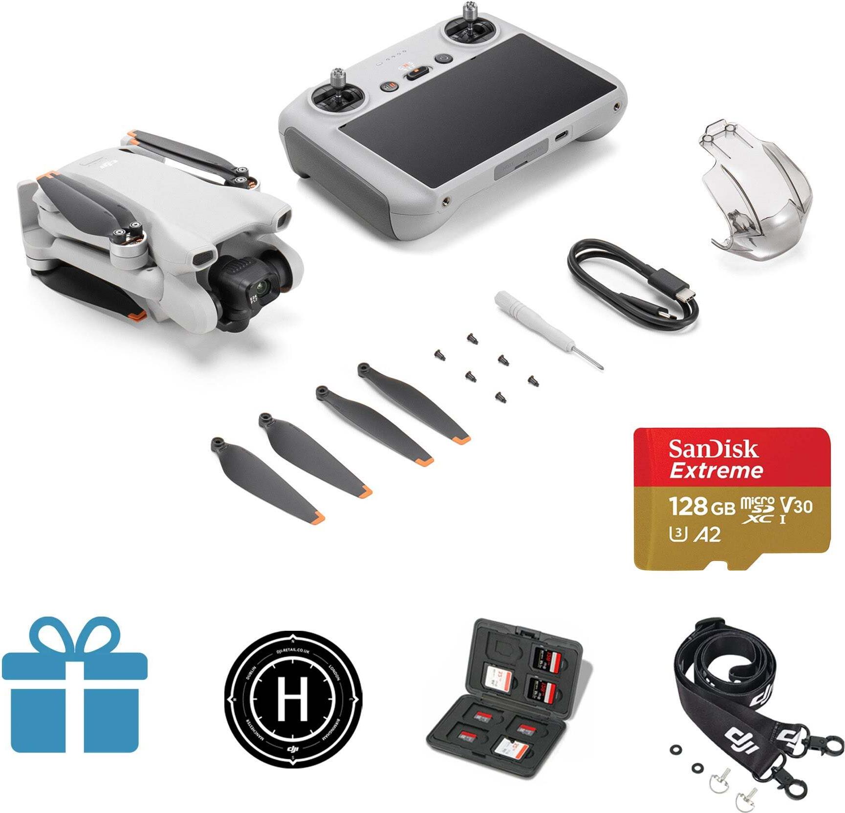 Купить DJI Mini 3 (RC) 4 Rotoren Mini-Drohne 48 MP 3840 x 2160 Pixel 2453 mAh Grau - Weiß (CP.MA.00000780.01) в магазине wardena.ru