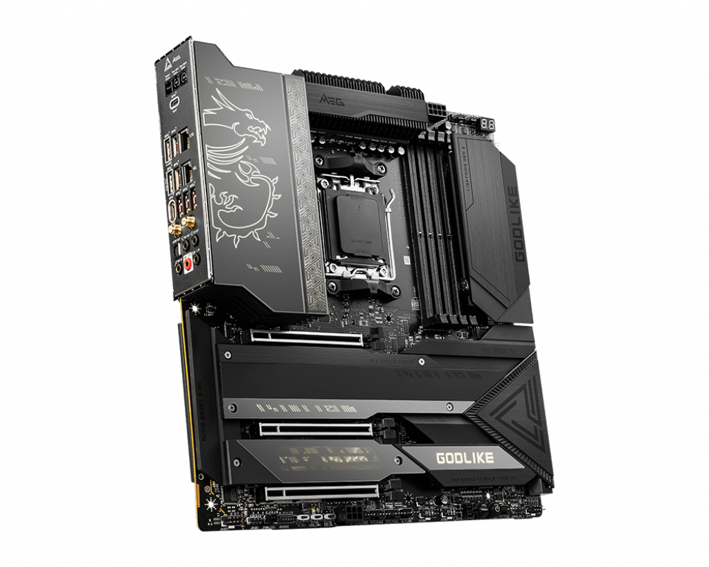 Купить MSI MEG X670E GODLIKE - Motherboard - E-ATX - Socket AM5 - AMD X670 Chipsatz - USB 3,2 Gen 1, USB 3,2 Gen 2, USB-C 3,2 Gen2, USB-C 3,2 Gen 2x2 - 10 Gigabit LAN, 2,5 Gigabit LAN, Bluetooth, Wi-Fi - Onboard-Grafik (CPU erf (7D68-005R) в магазине wardena.ru