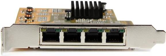 Купить StarTech.com 4 Port PCIe Gigabit Netzwerkkarte - Netzwerkadapter - PCIe Low Profile - Gigabit Ethernet x 4 - Gelb (ST1000SPEX43) в магазине wardena.ru