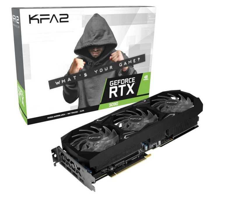 Купить KFA2 GeForce RTX 3090 SG (1-Click OC) - Grafikkarten - GF RTX 3090 - 24 GB GDDR6X - PCIe 4.0 - HDMI, 3 x DisplayPort (39NSM5MD1GNK) в магазине wardena.ru
