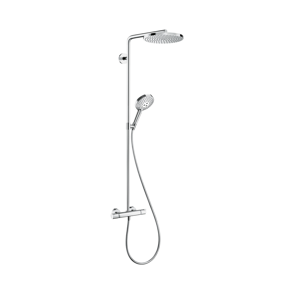 Купить Hansgrohe Raindance Select S Showerpipe 240 1jet PowderRain Душевая система с термостатом бронза 27633140 в магазине wardena.ru