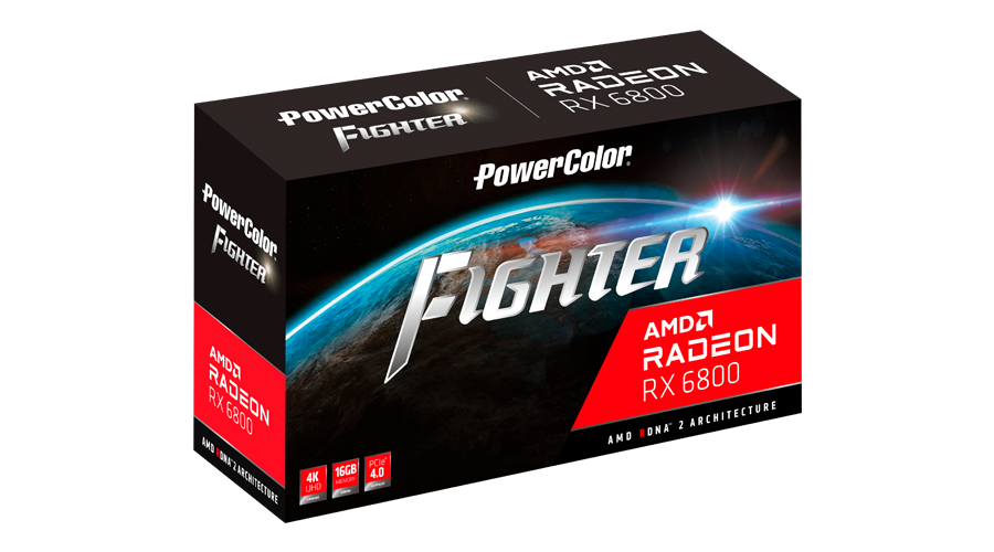 Купить PowerColor AXRX 6800 16GBD6-3DH/OC Grafikkarte AMD Radeon RX 6800 16 GB GDDR6 (AXRX 6800 16GBD6-3DH/OC) в магазине wardena.ru