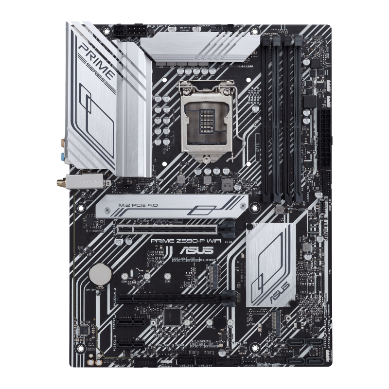 Купить ASUS PRIME Z590-P WIFI - Motherboard - ATX - LGA1200-Sockel - Z590 Chipsatz - USB-C Gen1, USB 3.2 Gen 1, USB 3.2 Gen 2, USB-C Gen 2x2 - 2.5 Gigabit LAN, Wi-Fi 6, Bluetooth - Onboard-Grafik (CPU erforderlich) - HD Audio ( (90MB1810-M0EAY1) в магазине wardena.ru