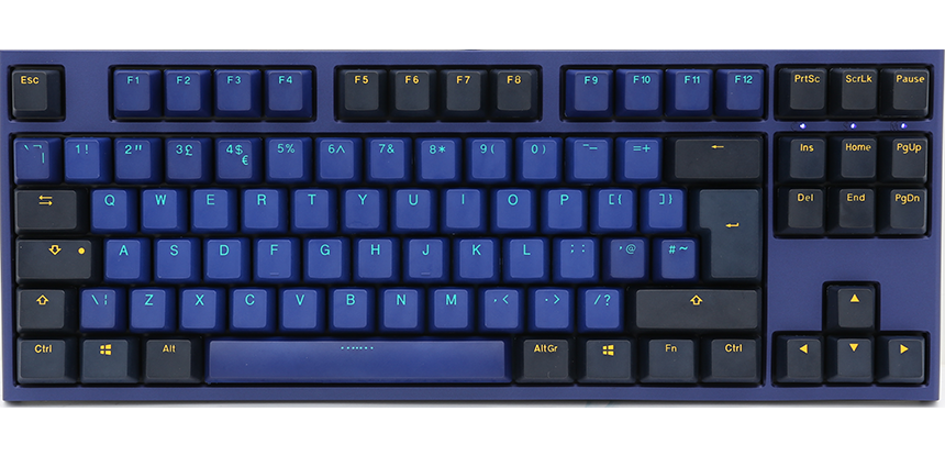 Купить Ducky One 2 Horizon TKL Tastatur USB Deutsch Schwarz - Blau (DKON1887-CDEPDZBBH) в магазине wardena.ru