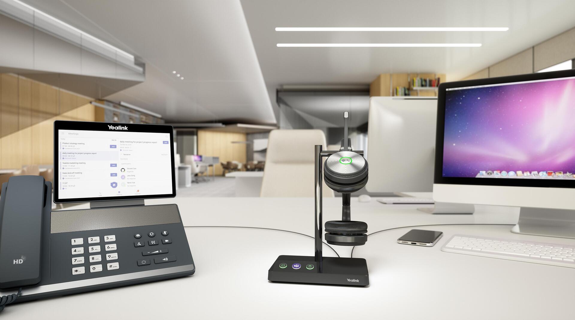 Купить Yealink WH62 Dual - Headset - On-Ear - DECT - kabellos (WH62_DUAL_UC) в магазине wardena.ru