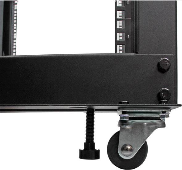 Купить StarTech.com 12U Adjustable Depth Open Frame 4 Post Server Rack w - Casters, Levelers and Cable Management Hooks - Relais-Rack (4 Pfosten) - Schwarz - 12U (4POSTRACK12U) в магазине wardena.ru