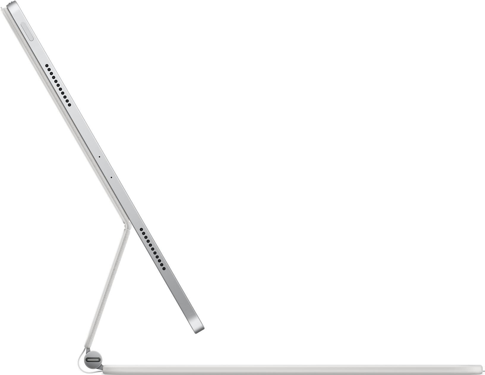 Купить Apple Magic Keyboard - Tastatur und Foliohülle - mit Trackpad - hinterleuchtet - Apple Smart connector - QWERTZ - Deutsch - weiß - für 12.9"  iPad Pro (3. Generation, 4. Generation, 5. Generation) (MJQL3D/A) в магазине wardena.ru