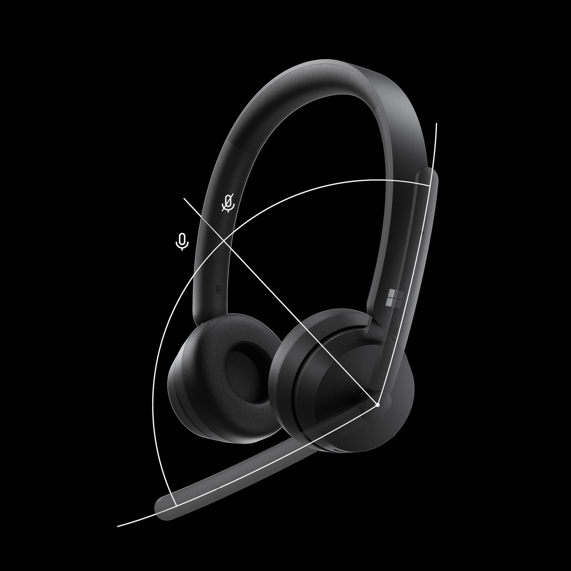 Купить Microsoft Modern Wireless Headset - Für Unternehmen - Headset - On-Ear - Bluetooth - kabellos - Schwarz - Zertifiziert für Microsoft Teams (8JS-00004) в магазине wardena.ru