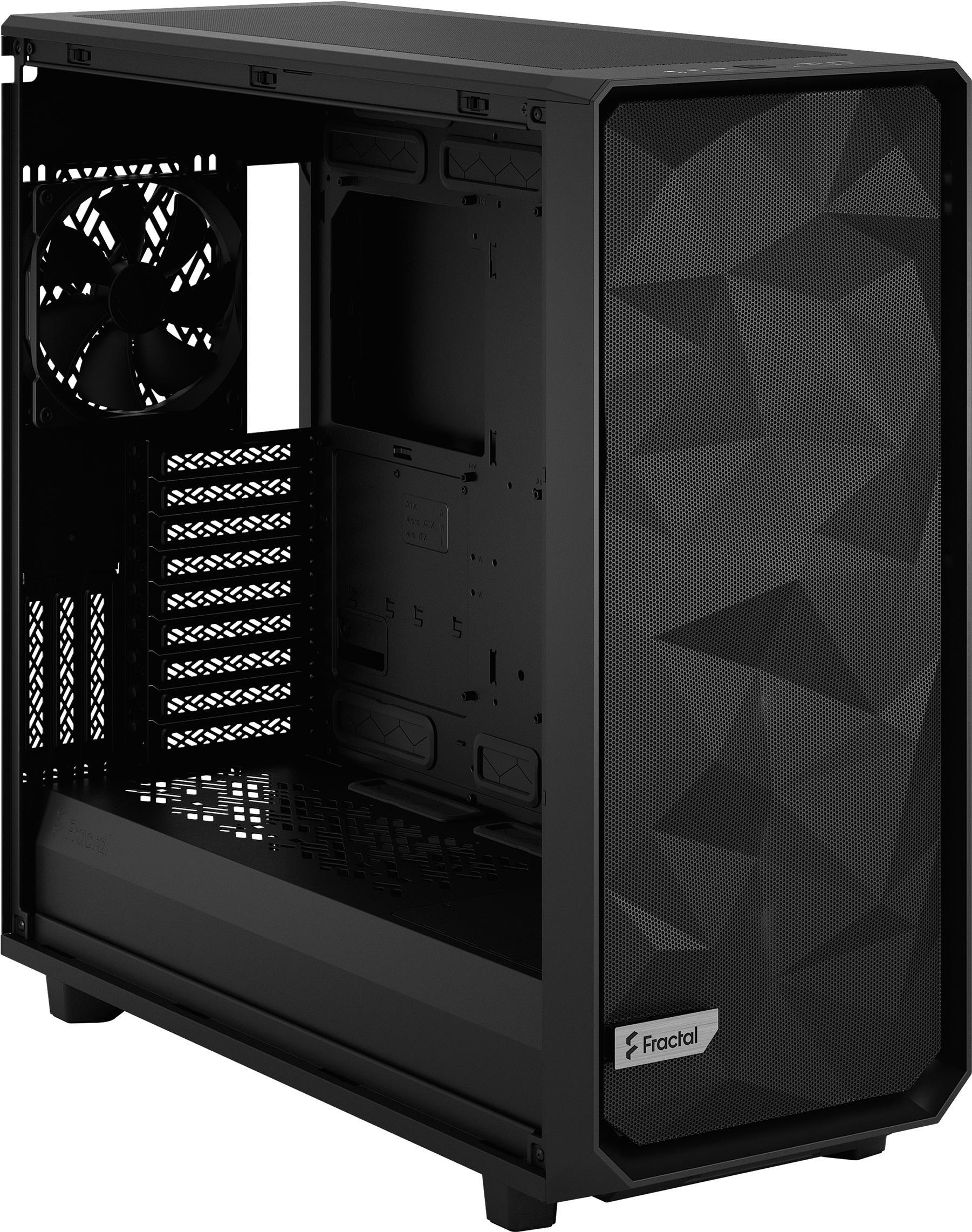 Купить Fractal Design Meshify 2 XL - Tower - verbessertes, erweitertes ATX - Seitenteil mit Fenster (gehärtetes Glas) - keine Spannungsversorgung (ATX) - Schwarz - USB/Audio (FD-C-MES2X-02) в магазине wardena.ru