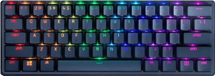 Купить Razer Huntsman Mini Tastatur USB QWERTY US International Schwarz (RZ03-03390200-R3M1) в магазине wardena.ru