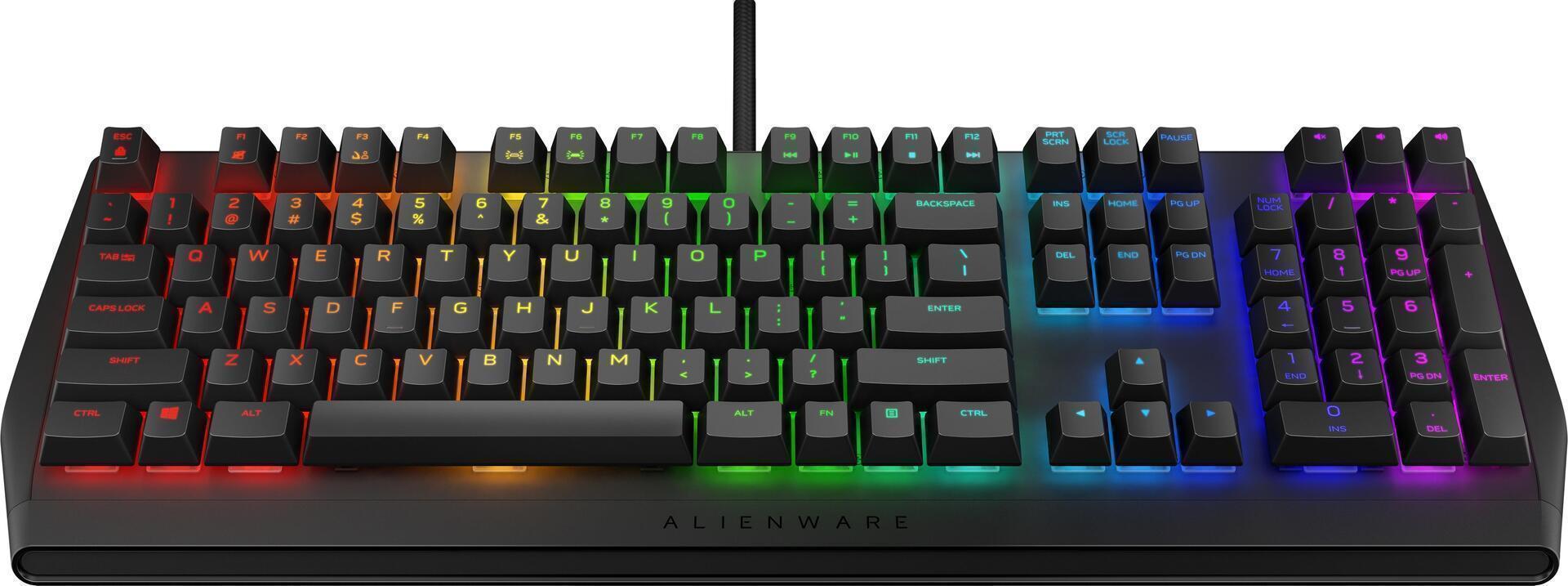 Купить Dell Alienware AW410K - Tastatur - hintergrundbeleuchtet - USB - QWERTY - USA International - Tastenschalter: CHERRY MX Brown - Die dunkle Seite des Mondes - für Alienware Area-51, Aurora, M15, M17, G5, G7 (545-BBDK) в магазине wardena.ru