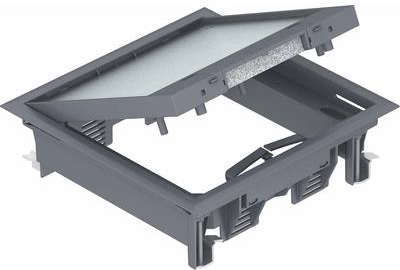 Купить OBO Bettermann Geräteeinsatz GES4-2U10T 7011 eisengrau (7405145) в магазине wardena.ru