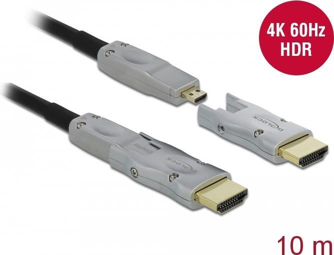 Купить Delock - High Speed - HDMI-Kabel - mikro HDMI männlich zu mikro HDMI männlich - 10 m - Schwarz - 4K Unterstützung, Active Optical Cable (AOC) (85880) в магазине wardena.ru