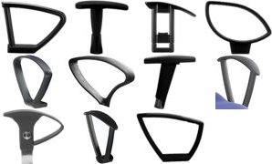 Купить Topstar Armlehnen Modell Typ "T2", 1 Paar, schwarz höhenverstellbar mit Softpad-Armauflage, Schaft chrom (7090 CHR) в магазине wardena.ru