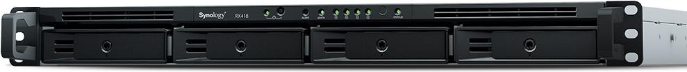 Купить Synology RX418 Expansion Unit - Speichergehäuse - 4 Schächte (SATA-600) - Rack - einbaufähig - 1U в магазине wardena.ru