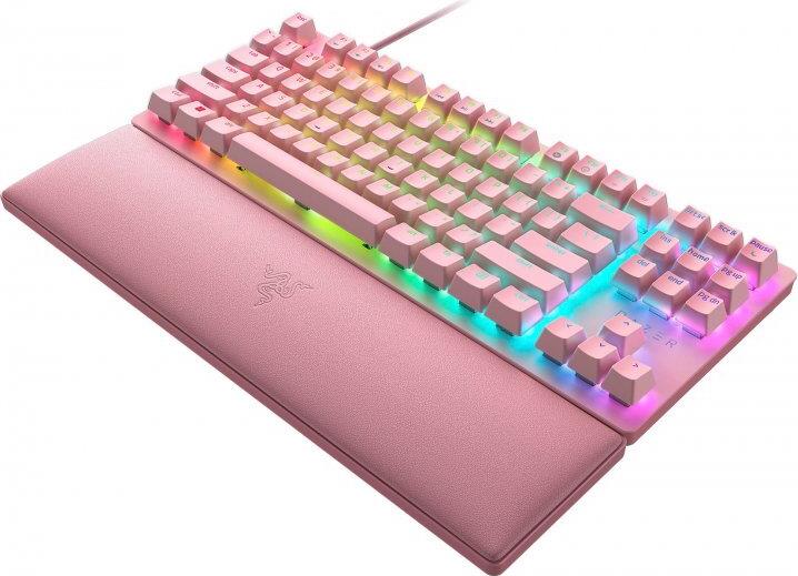 Купить Razer Optical Gaming Keyboard Huntsman V2 Tenkeyless RGB LED-Beleuchtung, USA, verkabelt, Quarz, linearer roter Schalter (RZ03-03942000-R3M1) в магазине wardena.ru