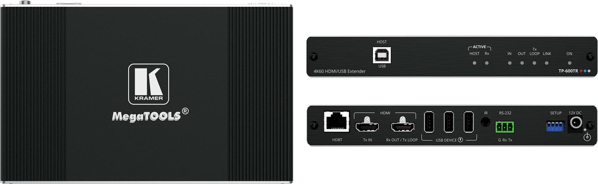 Купить Kramer 4K60 4:4:4 HDMI-Extender mit USB, Ethernet, RS-232 & Infrarot über HDBaseT 3.0 mit langer Reichweite (50-80572190) в магазине wardena.ru
