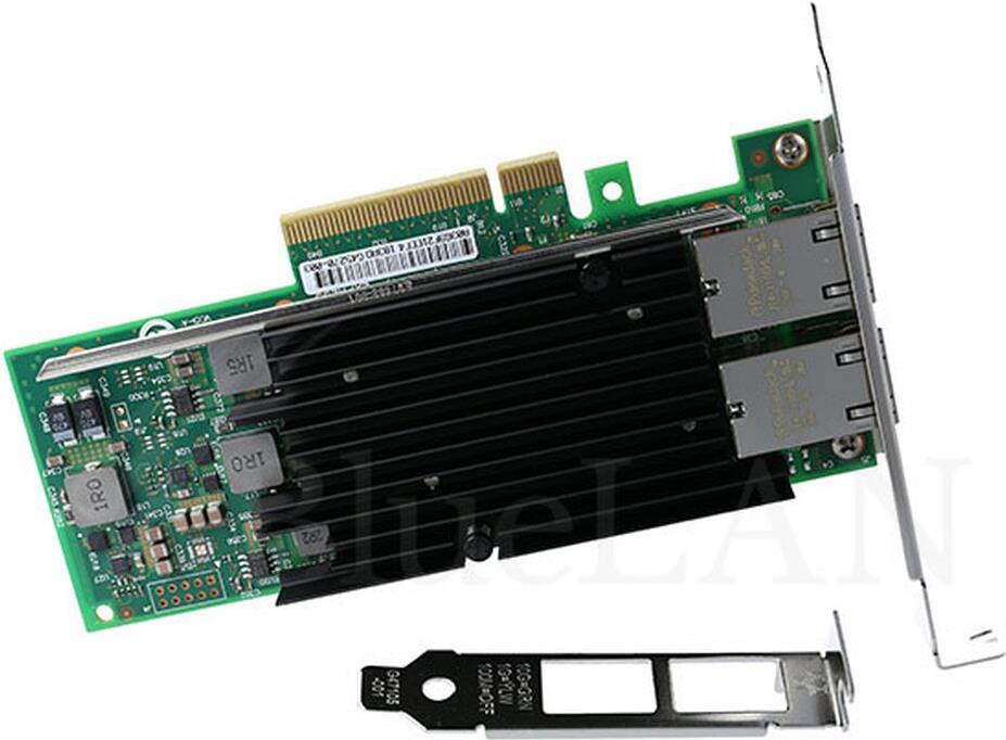 Купить BlueLAN Converged Network Adapter X540-T2, Ethernet, FCoE, 10GbE Dual Port RJ45, Chipsatz: Intel X540, PCIe 2.0, x8 Lane, Betriebssystem: Windows, Linux, FreeBSD, Virtualisierung: VMware ESXi, Microsoft Hyper-V,KVM und X (BLCNADAC18) в магазине wardena.ru