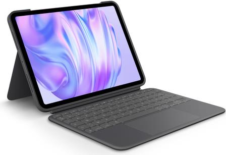 Купить Logitech Combo Touch - Tastatur und Foliohülle - mit Trackpad - hinterleuchtet - Apple Smart connector - AZERTY - Französisch - Graphite - für Apple 11-inch iPad Pro (M4) (920-012768) в магазине wardena.ru