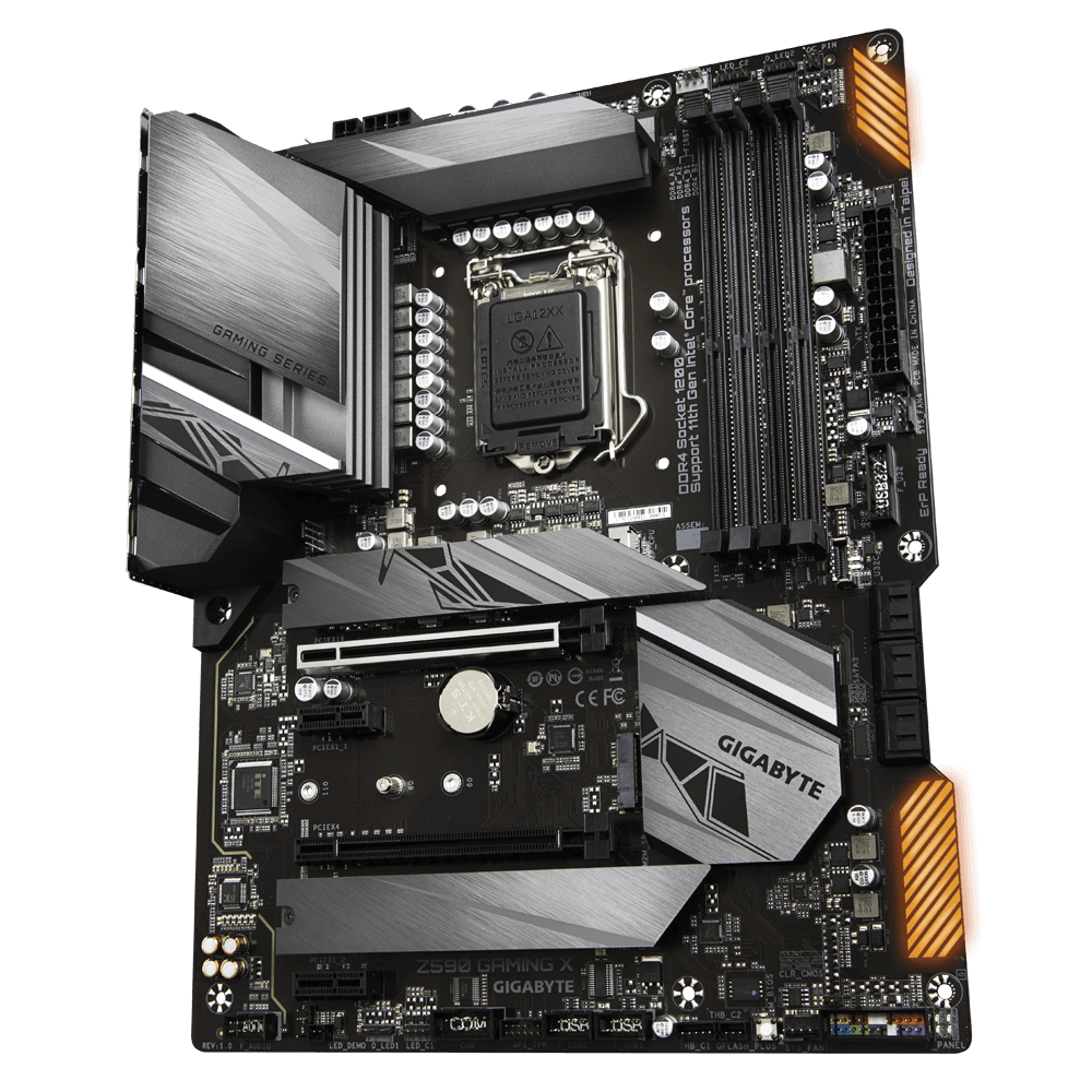 Купить Gigabyte Z590 GAMING X - Intel - LGA 1200 - Intel® Celeron® - Intel® Core™ i3 - Intel Core i5 - Intel Core i7 - Intel Core i9 - Intel® Pentium® - LGA 1200 (Socket H5) - DDR4-SDRAM - DIMM (Z590 GAMING X) в магазине wardena.ru
