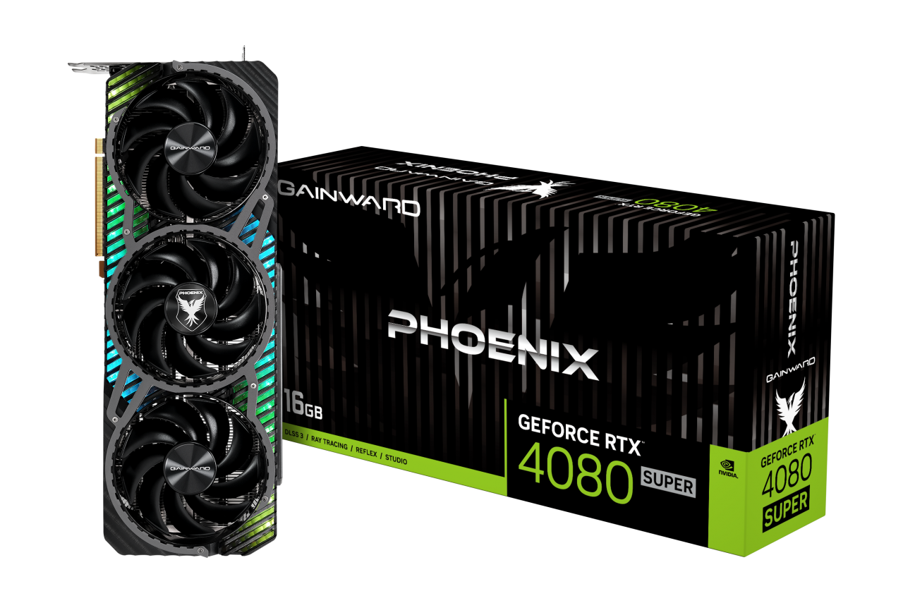 Купить Gainward GeForce RTX 4080 SUPER Phoenix - GeForce RTX 4080 SUPER - 16 GB - GDDR6X - 256 Bit - 7680 x 4320 Pixel - PCI Express x16 4.0 (4229) в магазине wardena.ru