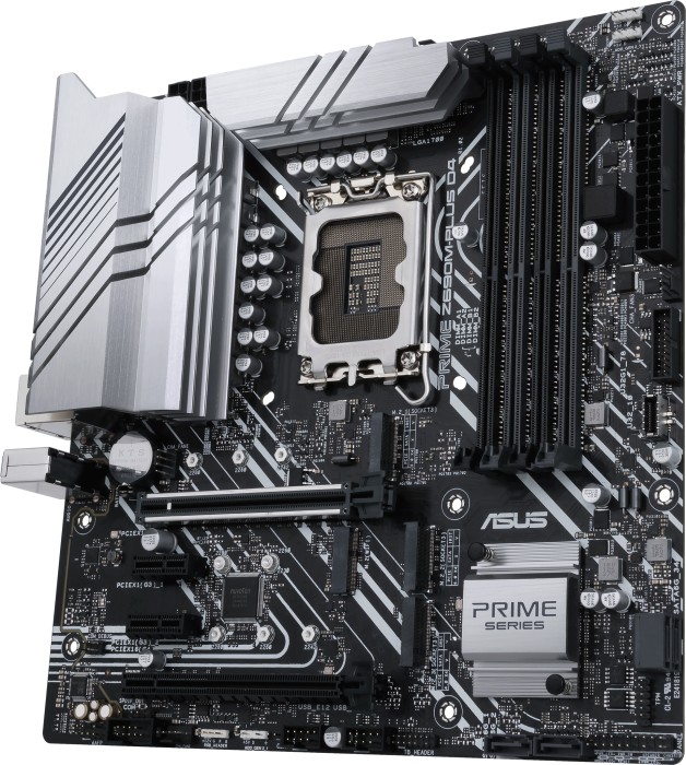 Купить ASUS PRIME Z690M-PLUS D4 - Motherboard - micro ATX - LGA1700-Sockel - Z690 Chipsatz - USB-C Gen1, USB 3,2 Gen 1, USB 3,2 Gen 2, USB-C Gen 2x2 - Gigabit LAN - Onboard-Grafik (CPU erforderlich) - HD Audio (8-Kanal) (90MB18 (90MB18Q0-M0EAY0) в магазине wardena.ru