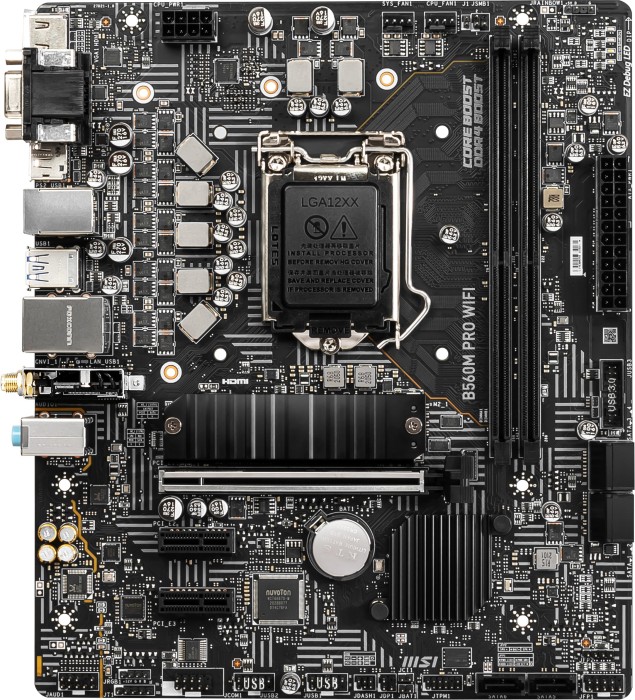 Купить MSI B560M PRO-VDH - Motherboard - micro ATX - LGA1200-Sockel - B560 Chipsatz - USB 3.2 Gen 1, USB 3.2 Gen 2 - 2.5 Gigabit LAN - Onboard-Grafik (CPU erforderlich) - HD Audio (8-Kanal) (7D18-002R) в магазине wardena.ru