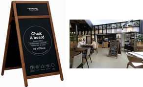 Купить EUROPEL Kundenstopper, 660 x 1.280 mm, natur stabiler Holzrahmen aus Kiefernholz, Naturoptik, - 1 Stück (356243) в магазине wardena.ru