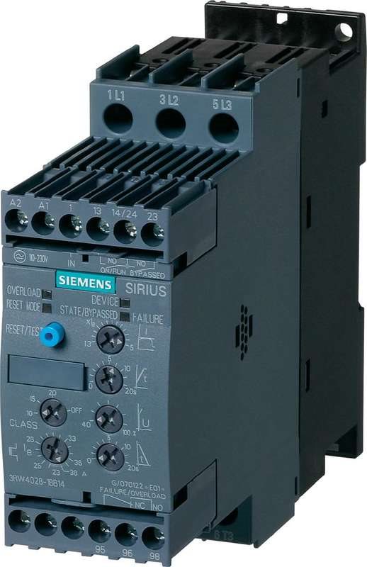 Купить Siemens Sanftstarter Motorleistung bei 400 V 11 kW Motorleistung bei 230 V 5.5 kW 400 V/AC Nennstrom 25 A 3RW4026 (3RW4026-1BB14) в магазине wardena.ru