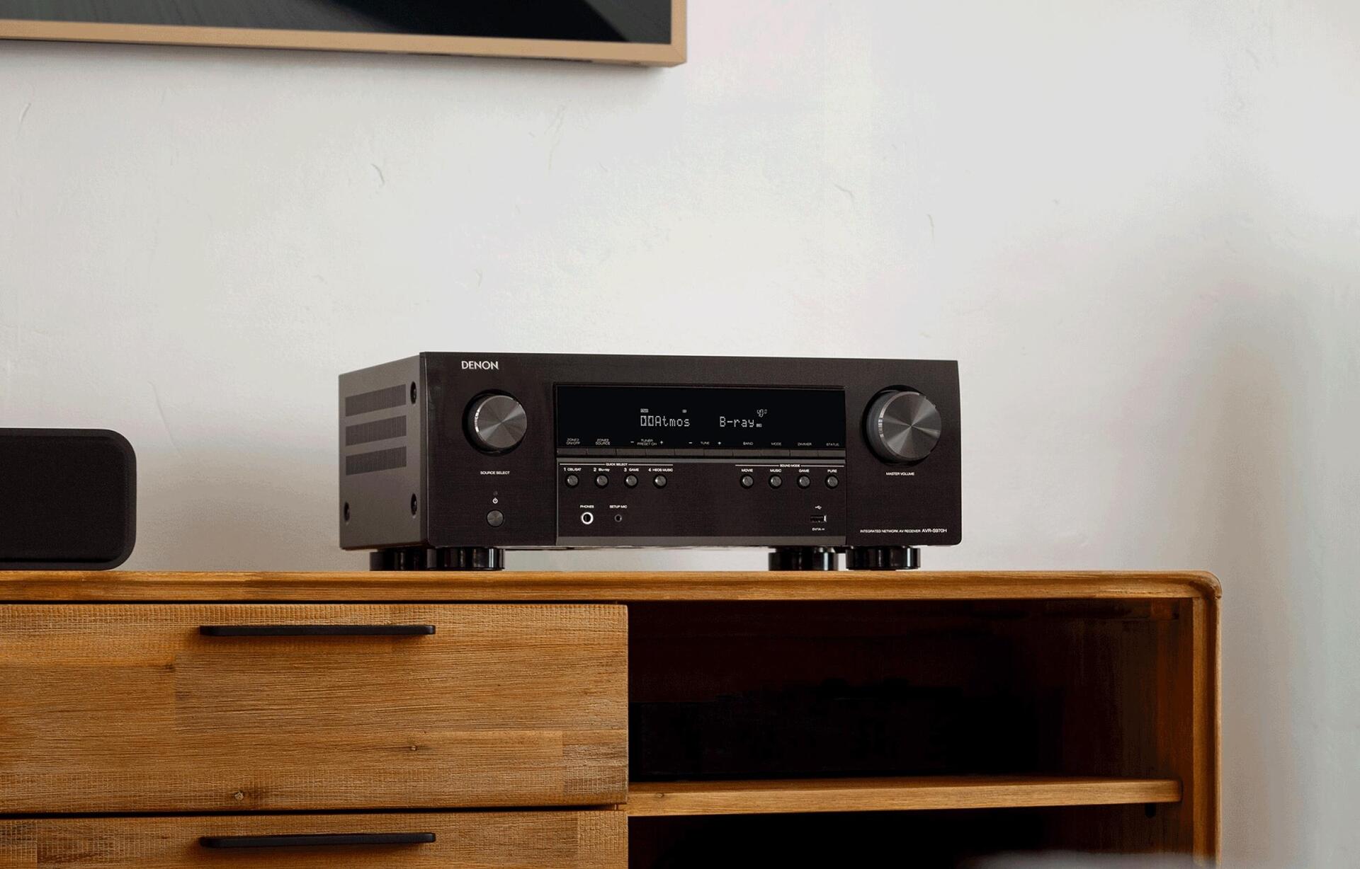 Купить Denon AVR-S970H - 85 W - 7.1 Kanäle - 125 W - AAC - ALAC - FLAC - MP3 - WAV - WMA - AM - FM - 500 W (AVR-S970H) в магазине wardena.ru
