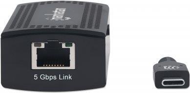 Купить Manhattan USB-C to 5GBASE-T Ethernet Adapter - Netzwerkadapter - USB-C 3.2 Gen 1 - 5GBase-T x 1 - Schwarz (153461) в магазине wardena.ru