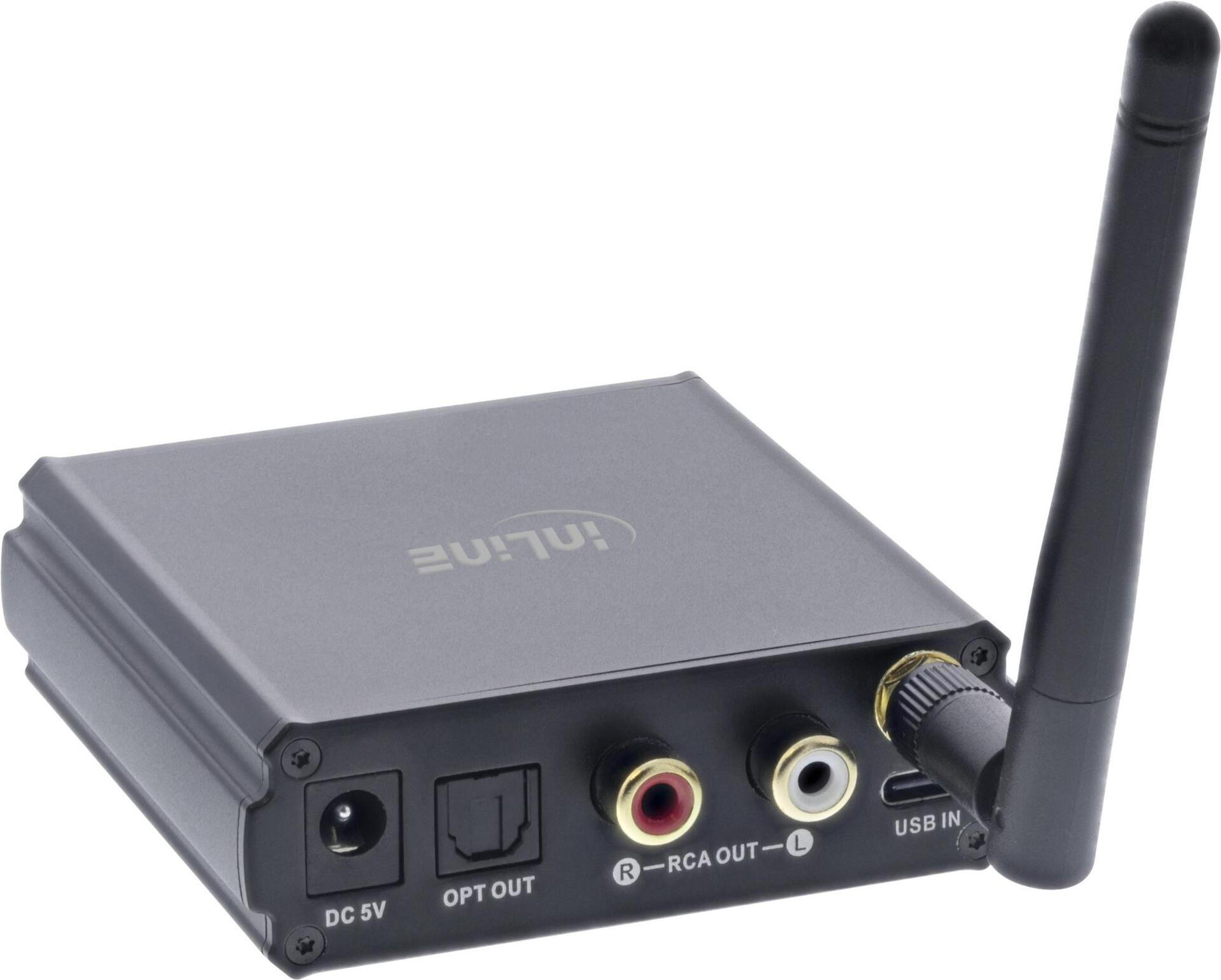 Купить InLine Bluetooth 5.1 HiFi-Receiver & USB DAC - mit LCD (99209M) в магазине wardena.ru