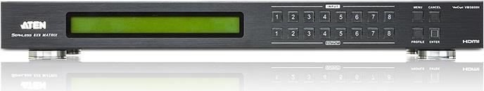Купить ATEN VanCryst 8x8 HDMI Matrix Switch with Scaler VM5808H - Video/Audio-Schalter - Desktop, an Rack montierbar в магазине wardena.ru