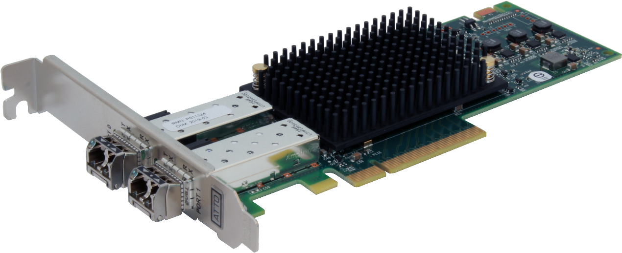 Купить Overland-Tandberg Hostbus-Adapter PCIe 3.0 x8 Low-Profile 16Gb Fibre Channel Gen 6 x 2 (OV-HBAFC16GB) в магазине wardena.ru