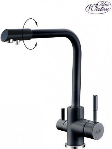 Купить BlueWater Küchenarmatur Blue Water AMANDA Schwarz glänzende Farbe (BL117) в магазине wardena.ru