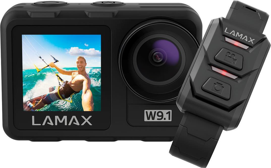 Купить Lamax W9.1 Action Cam 4K, inkl. Stativ, Wasserfest, Zeitraffer, Zeitlupe, Stoßfest, WLAN, Dual-Display (LMXW91) в магазине wardena.ru