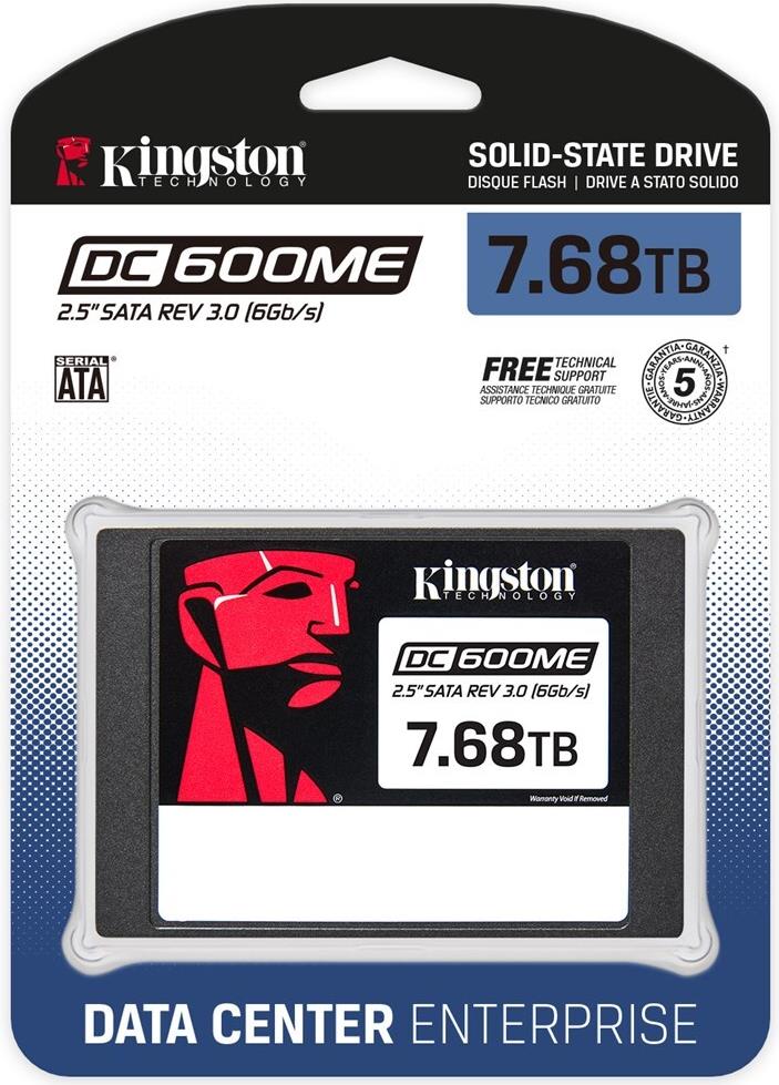 Купить Kingston DC600ME - SSD - Mixed Use - verschlüsselt - 7.68 TB - intern - 2.5" (6.4 cm) - SATA 6Gb/s - 256-Bit-AES - TCG Opal Encryption 2.0 (SEDC600ME/7680G) в магазине wardena.ru