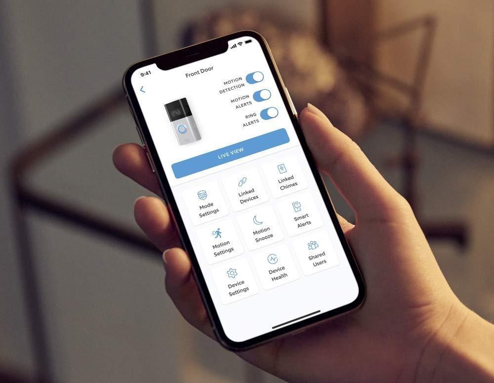 Купить Ring Video Doorbell 3 - Türklingel - kabellos - 802.11b/g/n - 2.4 Ghz, 5 GHz - matt vernickelt (8VRSL1-0EU0) в магазине wardena.ru