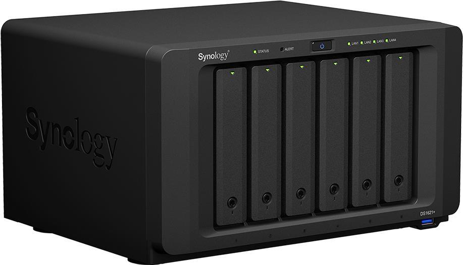 Купить Сетевое хранилище Synology DS1621+ черный (DS1621+) в магазине wardena.ru