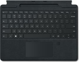 Купить Microsoft Surface Pro Signature Keyboard mit Fingerabdruckleser - Tastatur - mit Touchpad, Beschleunigungsmesser, Surface Slim Pen 2 Ablage- und Ladeschale - QWERTZ - Deutsch - Schwarz - kommerziell - für Surface Pro 8 (8XG-00005) в магазине wardena.ru