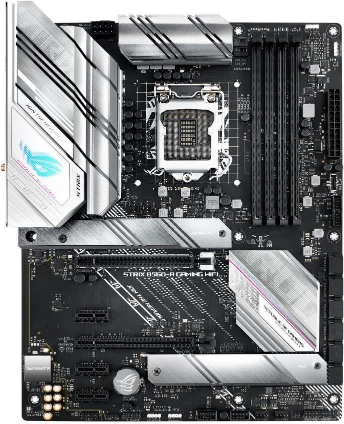 Купить ASUS ROG STRIX B560-A GAMING WIFI - Motherboard - ATX - LGA1200-Sockel - B560 Chipsatz - USB-C, USB-C Gen1, USB 3.2 Gen 1, USB 3.2 Gen 2, USB-C Gen 2x2 - 2.5 Gigabit LAN, Wi-Fi 6, Bluetooth - Onboard-Grafik (CPU erforder (90MB16V0-M0EAY0) в магазине wardena.ru