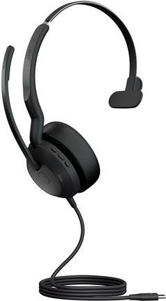 Купить Jabra Evolve2 50 MS Mono - Headset - On-Ear - Bluetooth - kabellos - aktive Rauschunterdrückung - USB-C - Schwarz (25089-899-899) в магазине wardena.ru