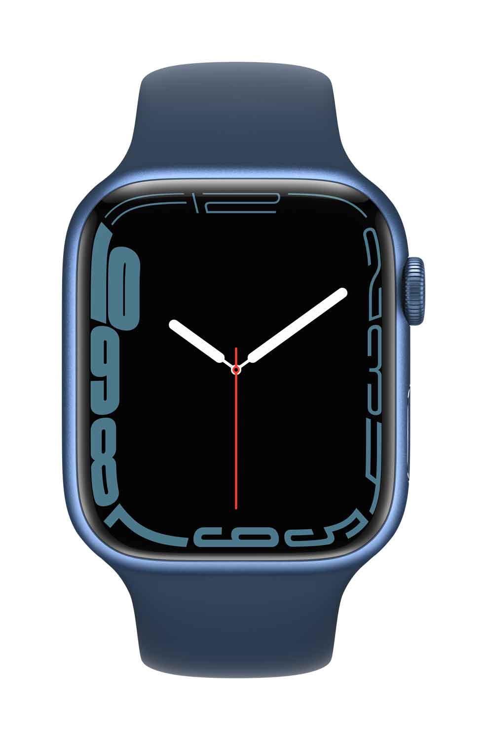 Купить Apple Watch Series 7 (GPS) - 45 mm - blaues Aluminium - intelligente Uhr mit Sportband - Flouroelastomer - Abyss Blue - Bandgröße: regelmäßig - 32GB - Wi-Fi, Bluetooth - 38,8 g (MKN83FD/A) в магазине wardena.ru