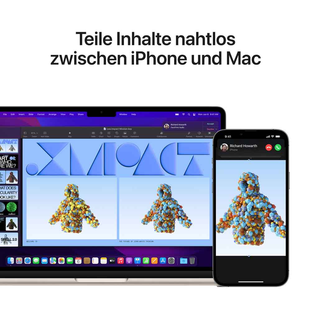Купить Apple MacBook Air - M2 - M2 8-core GPU - 8 GB RAM - 256 GB SSD - 34.5 cm (13.6") IPS 2560 x 1664 (WQXGA) - Wi-Fi 6 - Starlight - kbd: Deutsch (MLY13D/A) в магазине wardena.ru