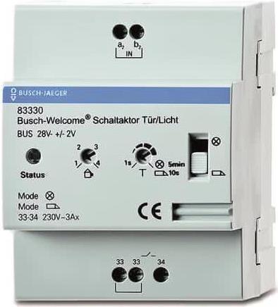 Купить Busch-Jaeger 83330 Smart-Home-Aktor DIN-Schienenmontage Schaltaktor (2CKA008300A0044) в магазине wardena.ru