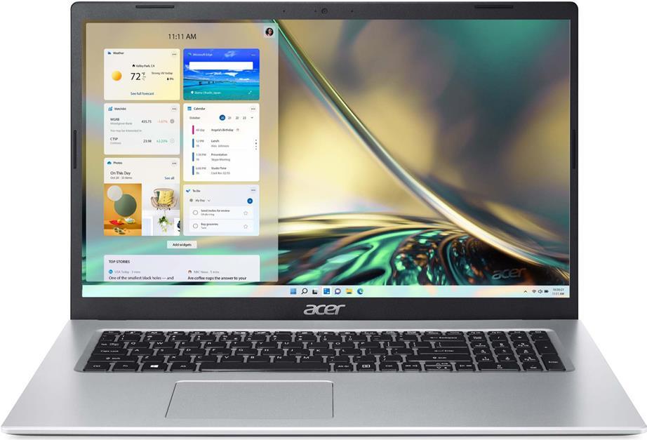 Купить Acer Aspire 3 A317-33 - Intel Pentium Silver N6000 / 1,1 GHz - Win 11 Home - UHD Graphics - 8GB RAM - 256GB SSD - 43,94 cm (17.3") IPS 1920 x 1080 (Full HD) - Wi-Fi 5 - Reines Silber - kbd: Deutsch (NX.A6TEV.024) в магазине wardena.ru