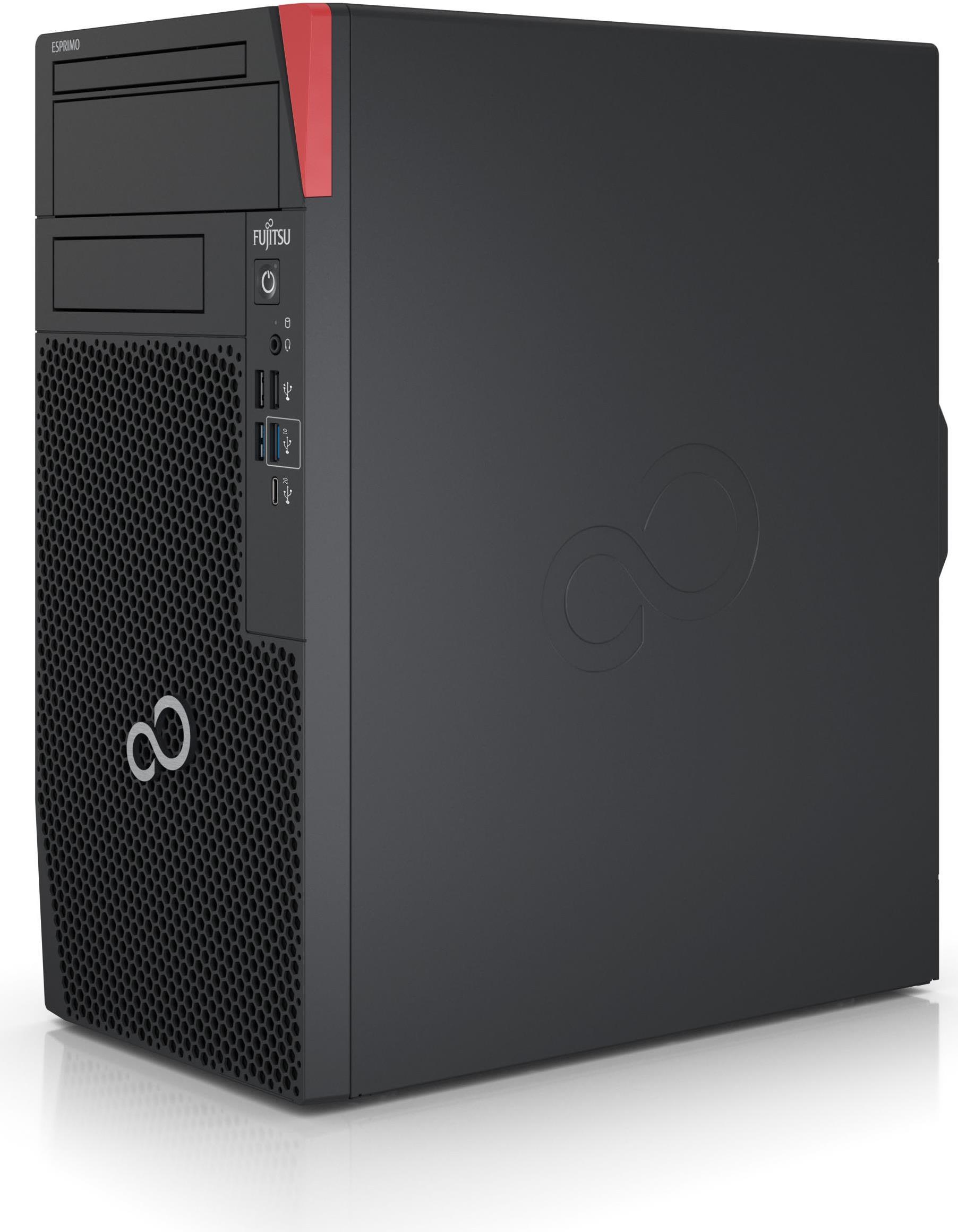 Купить Fujitsu ESPRIMO P6012 i5-12400 Desktop Intel® Core™ i5 8 GB DDR4-SDRAM 256 GB SSD Windows 11 Pro PC Schwarz - Rot (VFY:P612EPC50MFR) в магазине wardena.ru