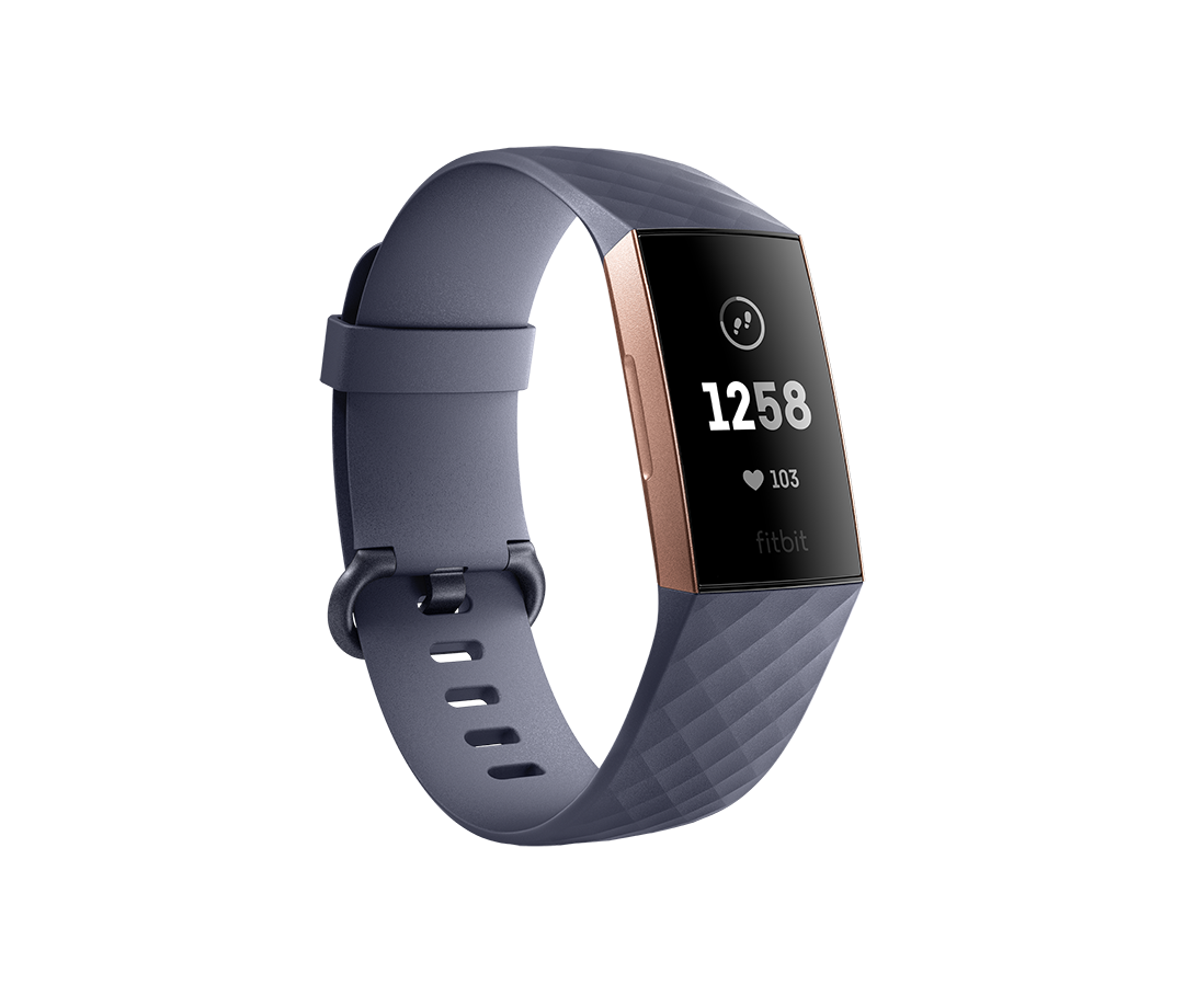 Купить Fitbit Charge 3 Wristband activity tracker Verkabelt & Kabellos Blau - Grau - Rose Gold (FB409RGGY-EU) в магазине wardena.ru